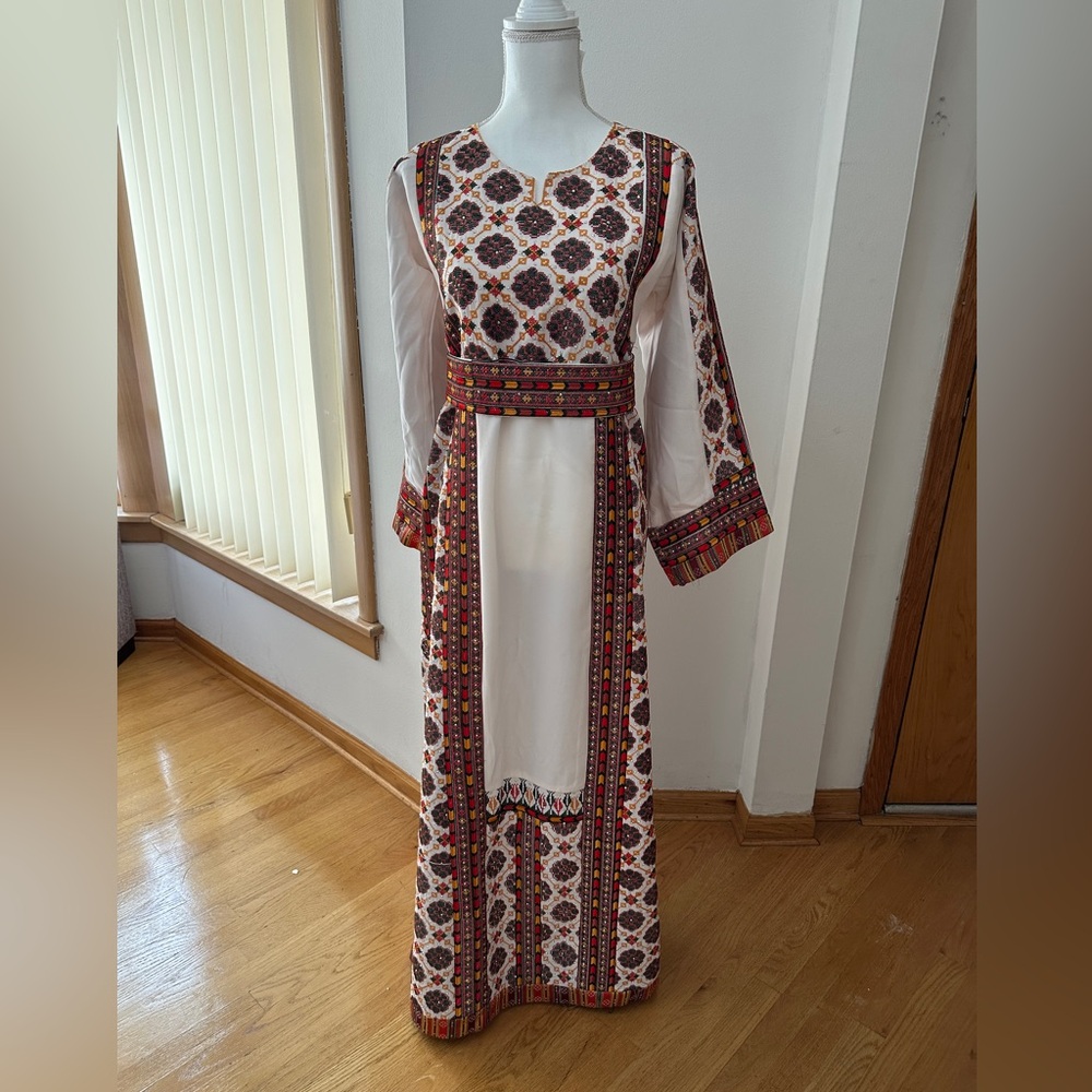Elegant Multicolor Patterned Dress